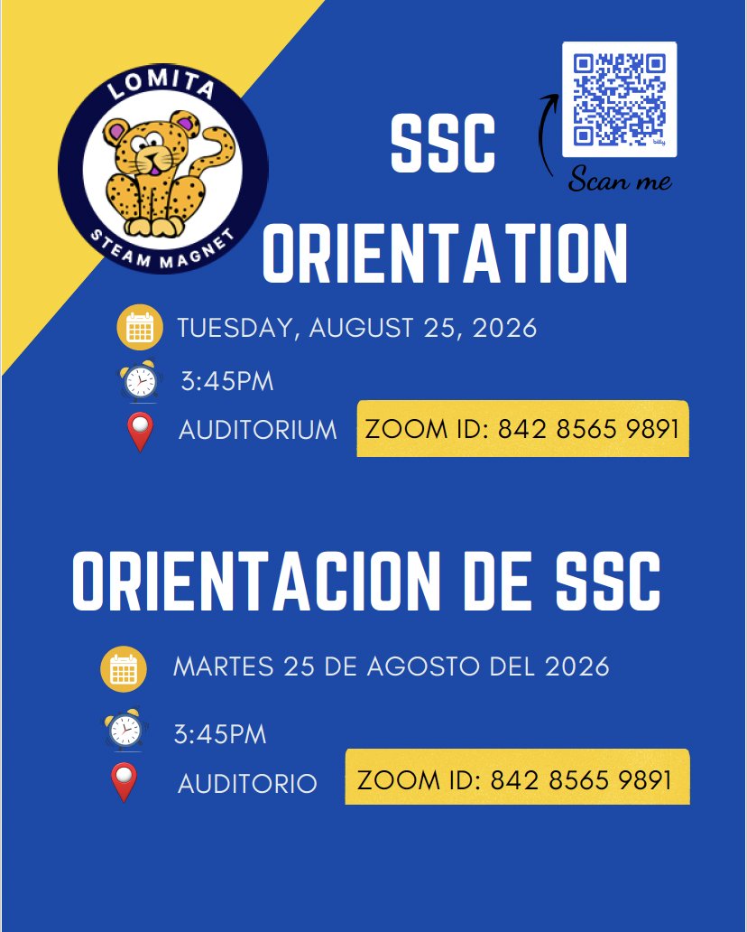 SSC Orientation 8-25-26